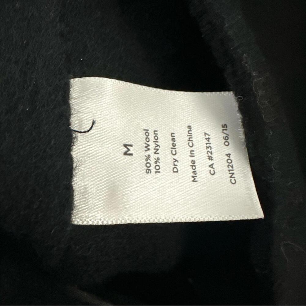 Talbots Black Wool Open Front Blazer Women's Size M - Picture 4 of 5